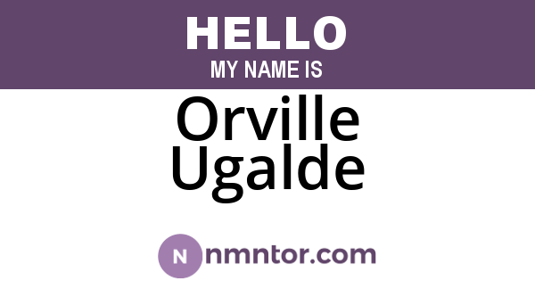 Orville Ugalde