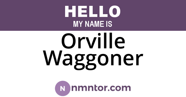 Orville Waggoner