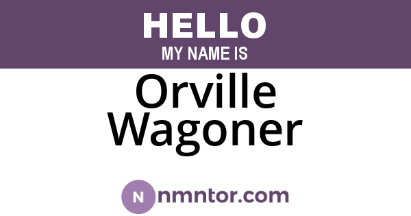 Orville Wagoner