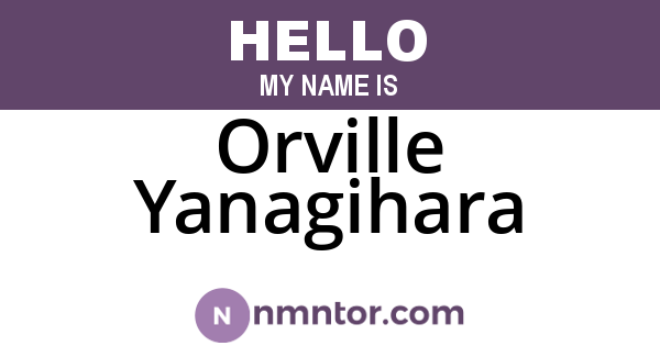Orville Yanagihara