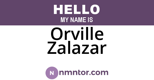 Orville Zalazar