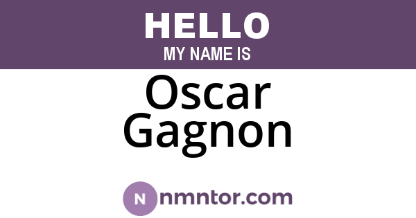 Oscar Gagnon
