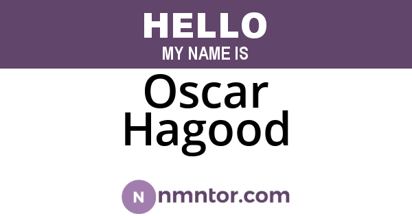 Oscar Hagood