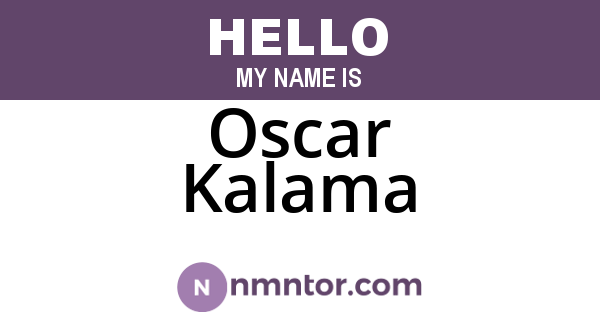 Oscar Kalama