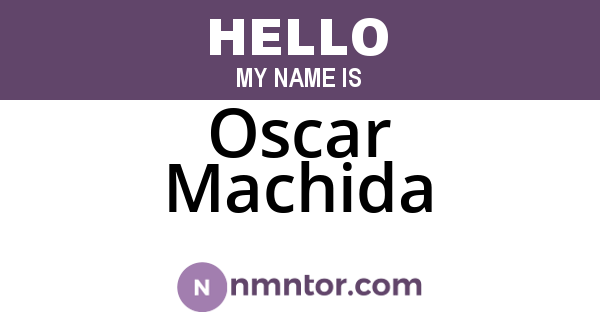 Oscar Machida