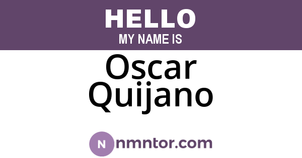 Oscar Quijano