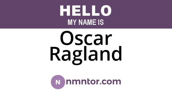 Oscar Ragland