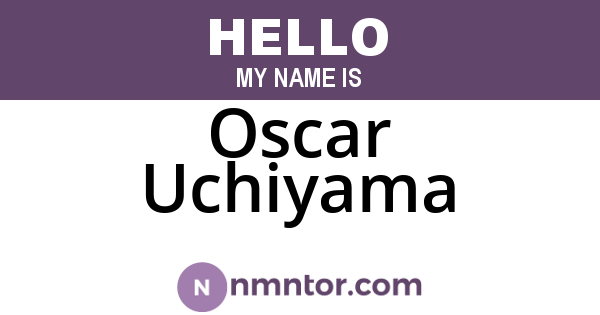 Oscar Uchiyama