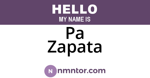 Pa Zapata