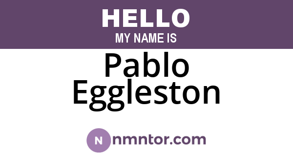 Pablo Eggleston