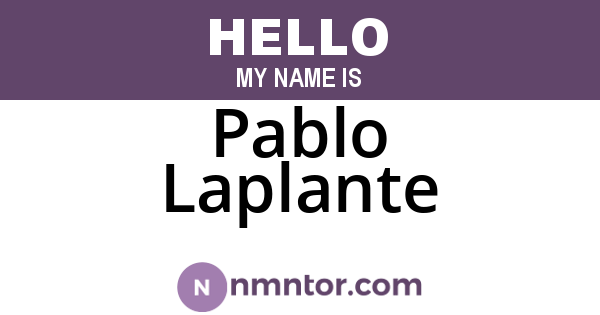 Pablo Laplante