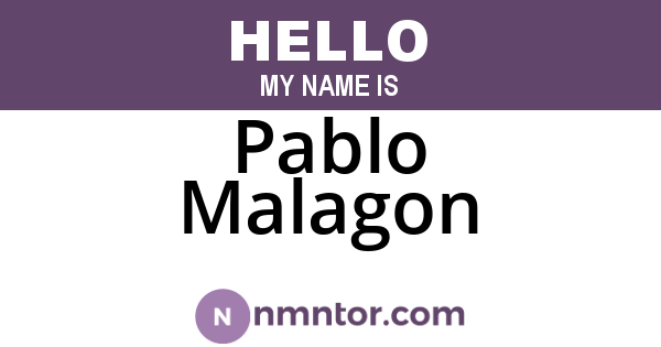 Pablo Malagon