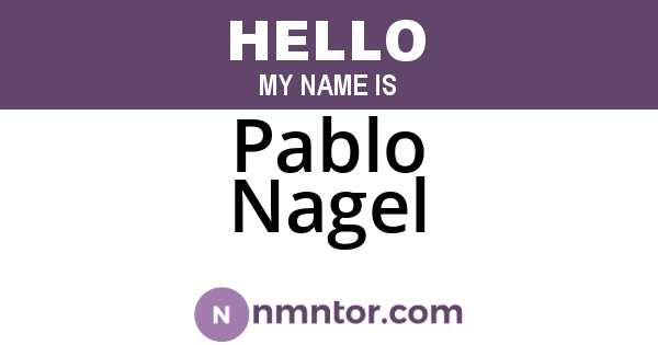 Pablo Nagel