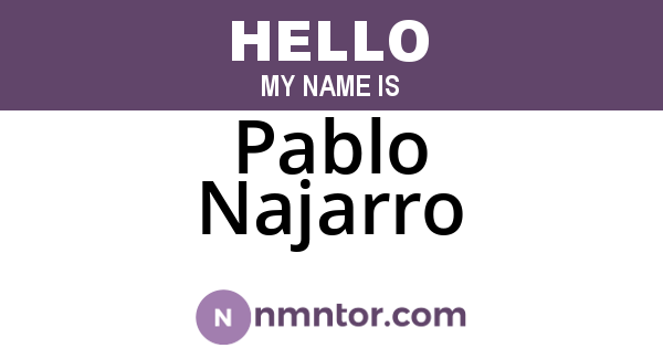 Pablo Najarro