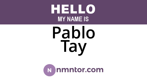 Pablo Tay
