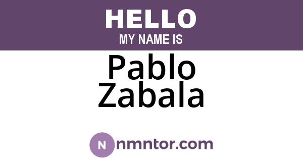 Pablo Zabala