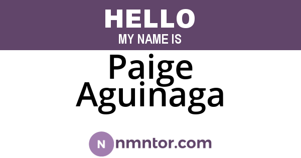 Paige Aguinaga