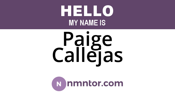 Paige Callejas