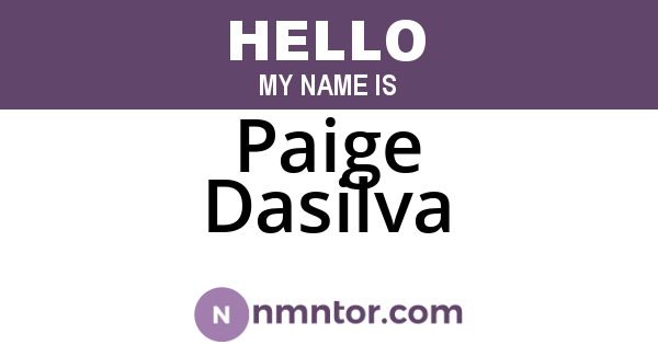 Paige Dasilva