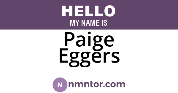 Paige Eggers