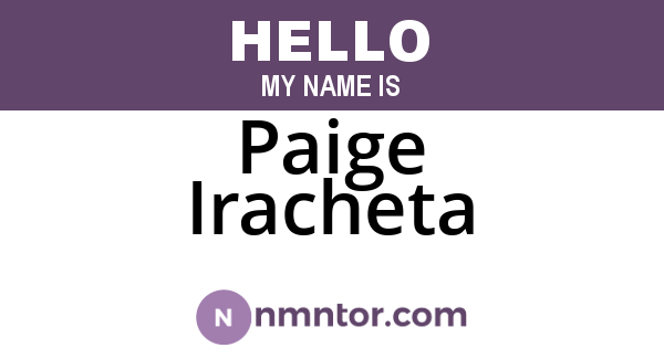 Paige Iracheta