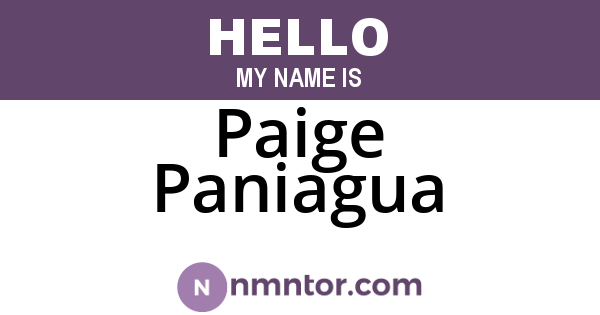 Paige Paniagua
