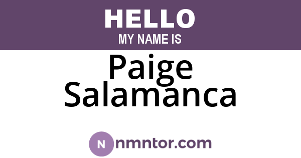 Paige Salamanca