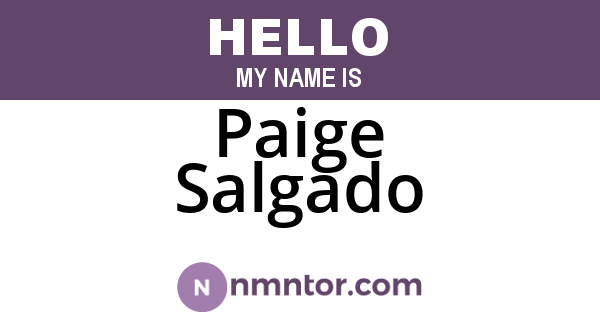 Paige Salgado