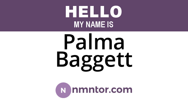 Palma Baggett