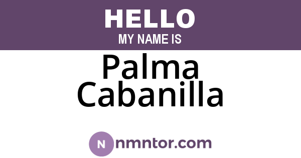 Palma Cabanilla
