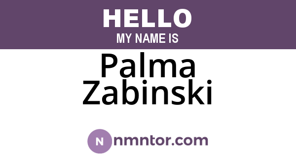 Palma Zabinski