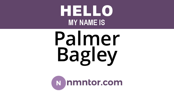 Palmer Bagley
