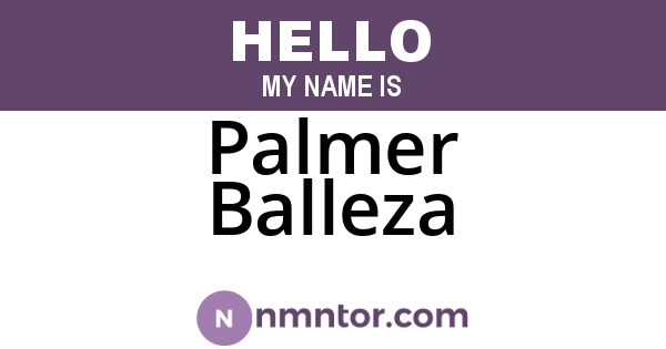 Palmer Balleza