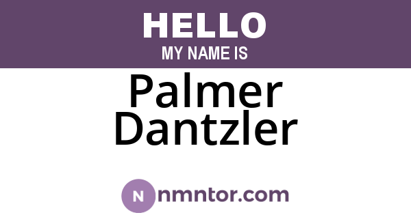 Palmer Dantzler