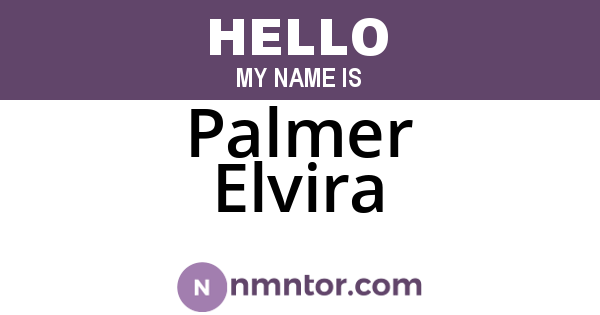 Palmer Elvira