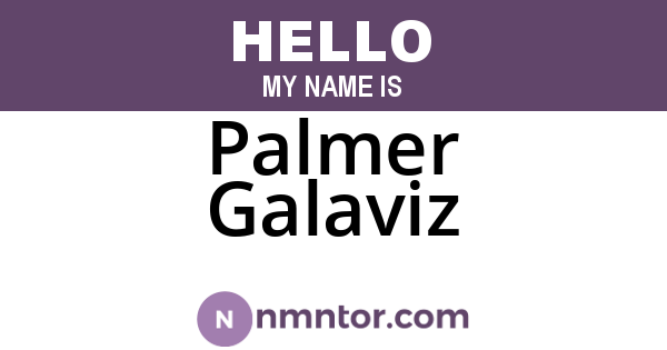 Palmer Galaviz
