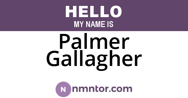Palmer Gallagher