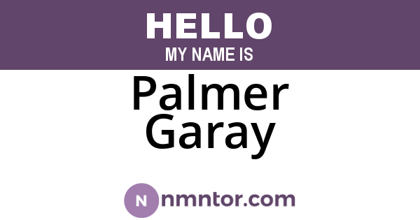 Palmer Garay