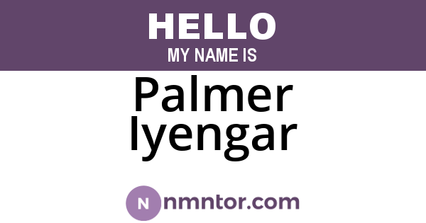 Palmer Iyengar