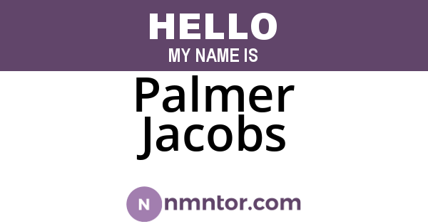 Palmer Jacobs