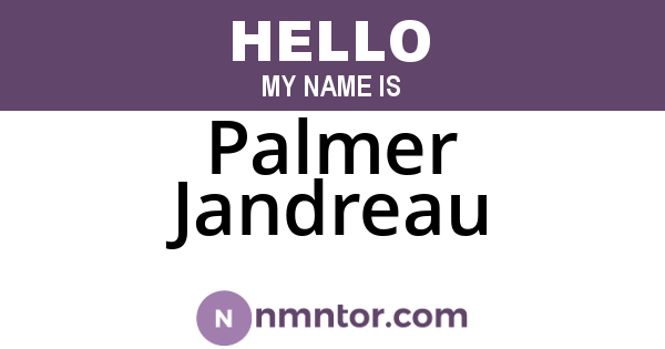 Palmer Jandreau