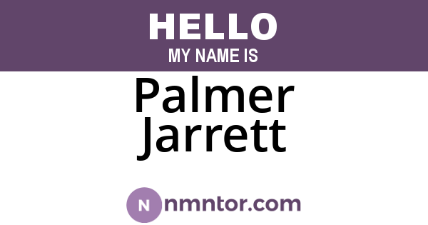 Palmer Jarrett