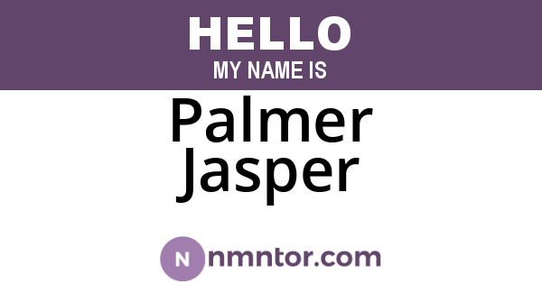 Palmer Jasper