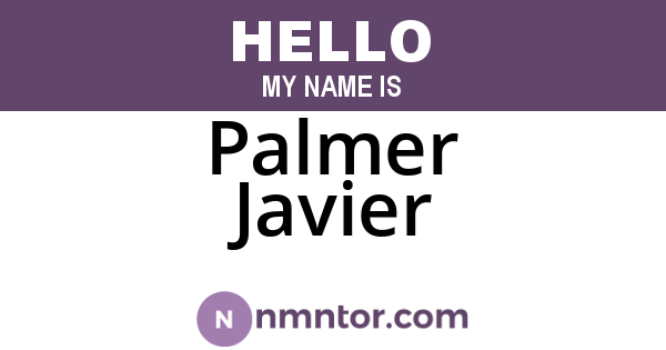 Palmer Javier