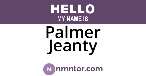 Palmer Jeanty