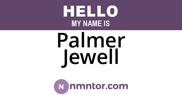 Palmer Jewell