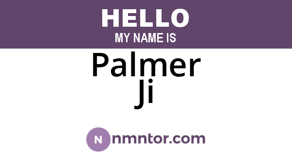 Palmer Ji