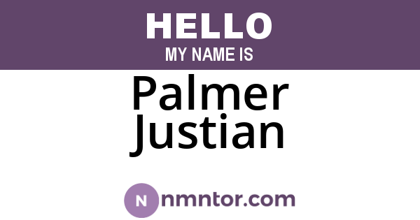 Palmer Justian