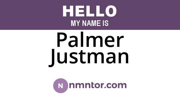 Palmer Justman