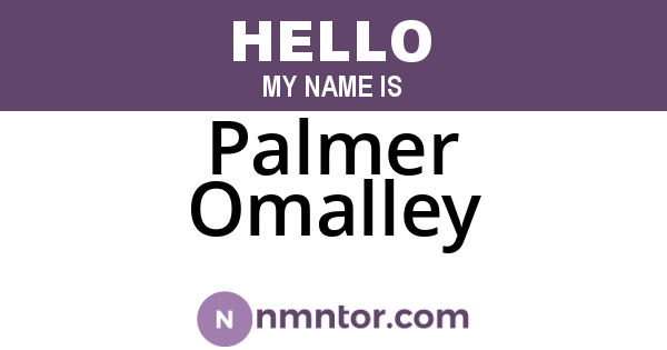Palmer Omalley